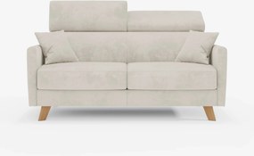 Francy divano letto con poggiatesta regolabili - 100% sfoderabile in elegante tessuto smacchiabile T30