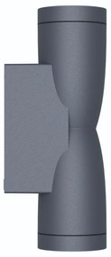 Applique Conica a Clessidra Bidirezionale, IP65 GU10 - Grigia Colore del corpo Grigio