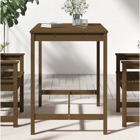 Tavolo da giardino miele 121x82,5x110 cm legno massello di pino