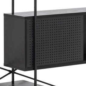 Libreria nera 172x188x27 cm Angus – Actona