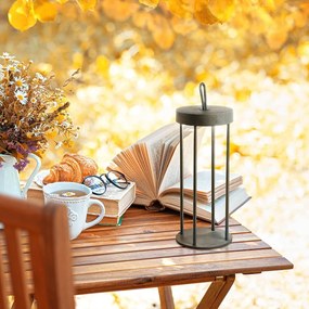 Lampada da tavolo a LED nera (altezza 36 cm) Kante - Fischer &amp; Honsel