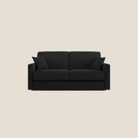 Chris Divano letto in microfibra smacchiabile T11 nero 206 cm (mat. 160x197)