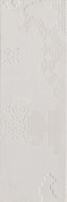 Mutina Bas Relief Piastrella Trafilato Cm 18x54 Patchwork Relief Bianco