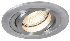 Faretto da incasso smart moderno in acciaio con lampadina GU10 WiFi - Rondoo