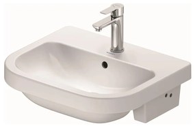 Duravit 24035500002 - Lavabo da incasso D-CODE 55x45,5 cm in ceramica, bianco lucido