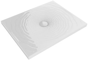 Ceramica Flaminia Water Drop DR8010 Piatto doccia cm 100x80 da appoggio incasso filo pavimento in ceramica bianco