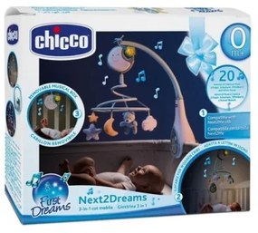 Chicco - Lettino mobile con melodia 3in1 NEXT2DREAMS 3xAA blu