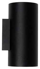 Lampada da parete intelligente nera con oro 2 luci incl. Wifi GU10 - Sab