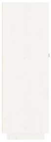 Portabottiglie Bianco 45x34x100 cm in Legno Massello di Pino