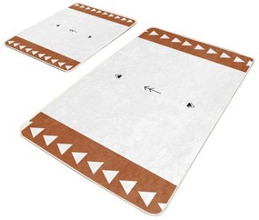 Tappetini da bagno bianchi in set da 2 60x100 cm - Mila Home