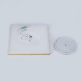 Brilagi - Plafoniera da bagno LED ULTRA SLIM 24W/230V 42x42 cm dorata IP54