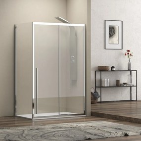 Box doccia 70x150 scorrevole e fisso vetro 8mm altezza h200 | KEL4000 - KAMALU