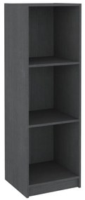 Libreria/Divisorio Grigio 36x33x110 cm Legno Massello di Pino