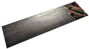 Tappeto Da Cucina Lavabile Bottiglia Vino 60x300 Cm İn Velluto /