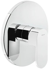 Rubinetto per doccia getto laminare cristallino ad incasso monocomando Up cromo lucido NOBILI