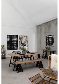 Consolle con piano in legno di pino di colore naturale 45x130 cm Hampstead - Premier Housewares