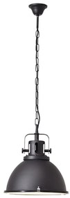 Brilliant - Lampadario a catena JESPER GLAS 1xE27/60W/230V nero