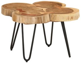 Tavolino 36 cm 4 tronchi in legno massello di acacia