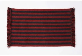 HAY - Stripes and Stripes Wool Rug 95x52 Cherry HAY