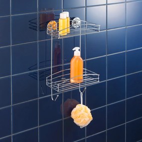 Scaffale autoportante a due piani, capacità di carico fino a 33 kg Vacuum-Loc - Wenko