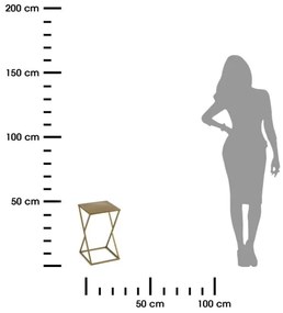 Portafiori LOFT 40x23,5 cm oro