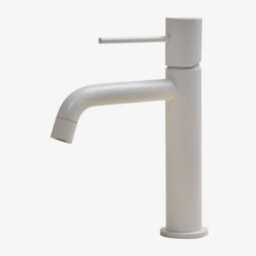 Rubinetto Lavabo Orveta In Ottone Bianco & ↑20 Cm - Sklum