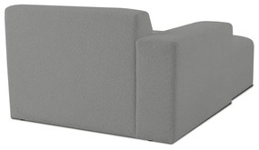 Modulo divano grigio in tessuto bouclé (angolo sinistro) Roxy - Scandic