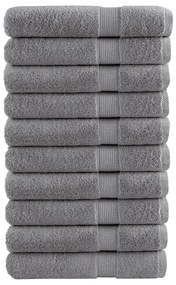 Asciugamani Premium Solund 10 Pz Grigi 100x200cm 600gsm /