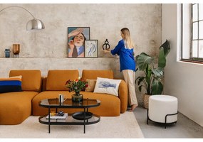 Divano angolare in tessuto bouclé color senape (angolo sinistro) Imola - Bonami Selection