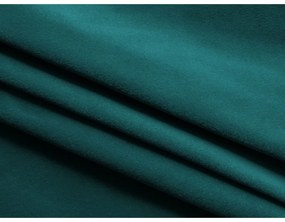 Divano turchese allungabile/con contenitore con rivestimento in velluto 238 cm Kapua – Makamii