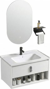 Set di mobili da bagno con lavabo River 60cm White