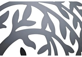 Decorazione da Parete DKD Home Decor Nero Albero Metallo Bianco Tradizionale (98 x 1 x 98 cm) (100 x 1 x 100 cm) (2 Unità)