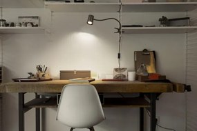 Osram - Lampada da scrivania con clip DESK LINE 1xGU10/9W/230V nera