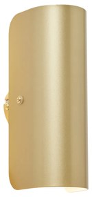 Lampada da parete moderna oro 2 luci - Gotthard