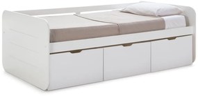 Letto per bambini bianco con contenitore 90x190 cm Abbott - Marckeric