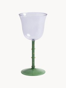 Set di 2 bicchieri da vino fatti a mano in vetro borosilicato Dot