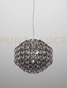 Giogali sospensione 65 cristallo nickel nero e cromo lucido 4 luci ...