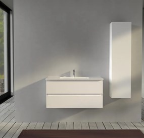 Mobile bagno 100 cm sospeso Bianco opaco - Sofia