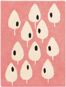 Tappeto per bambini fatto a mano Forest Pink, varie misure