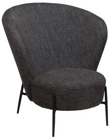 Poltrona antracite in tessuto bouclé Orbit - DAN-FORM Denmark