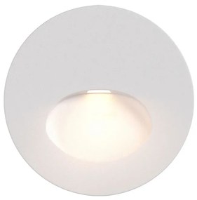 Segnapasso Moderno Per Esterno Alluminio Bianco Luce Led 3W Ip54