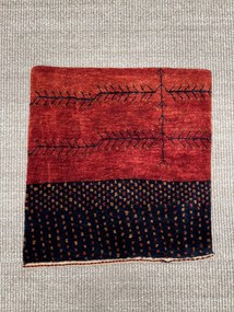 Loribaft Tappeto persiano 40x40 Rosso (Iran) Annodato A Mano
