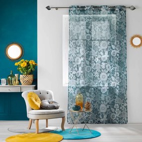 Tenda sottile blu in voile 140x280 cm Milady – douceur d'intérieur