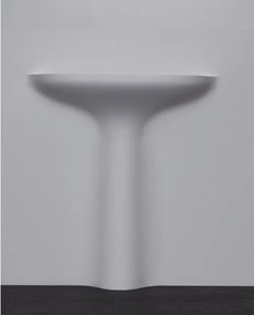 Antonio Lupi Calice Lavabo Incasso Parete 96,5x48x90 cm In Corian