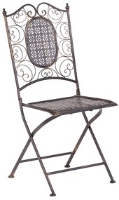 Set da balcone bistro in metallo nero BORMIO Beliani
