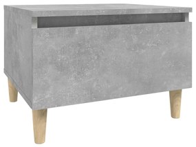 Tavolino grigio cemento 50x46x35 cm in legno multistrato