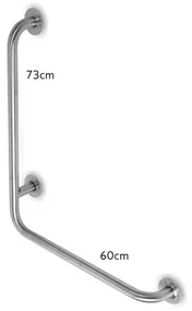 Kamalu - Maniglione di sicurezza ad angolo verticalein acciaio inox
