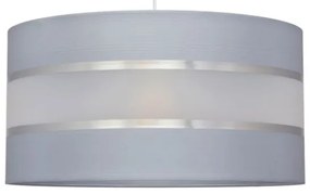 Lampadario a sospensione con filo HELEN 1xE27/15W/230V diametro 40 cm grigio/argento