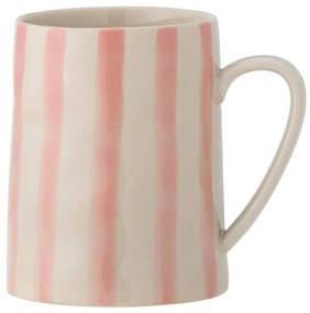 Tazza in gres bianco e rosa da 440 ml Begonia - Bloomingville