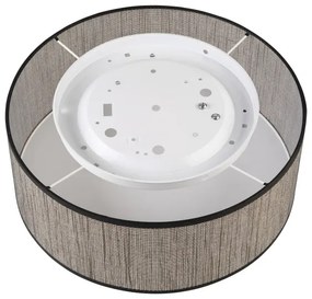 Plafoniera SIRJA 2xE27/15W/230V, diametro 35 cm, marrone